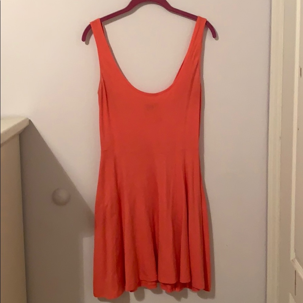 Urban Outfitters Peach Flowy Sundress